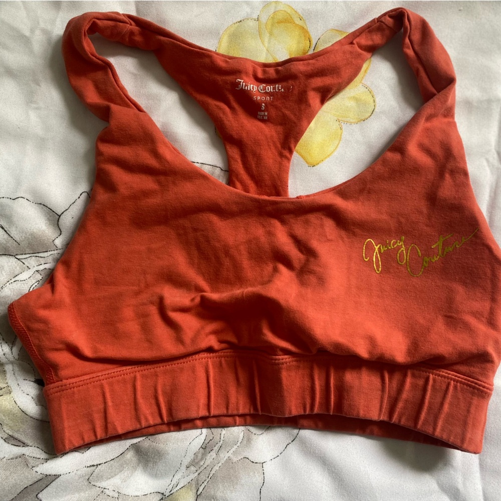Juicy couture apricot sports bra